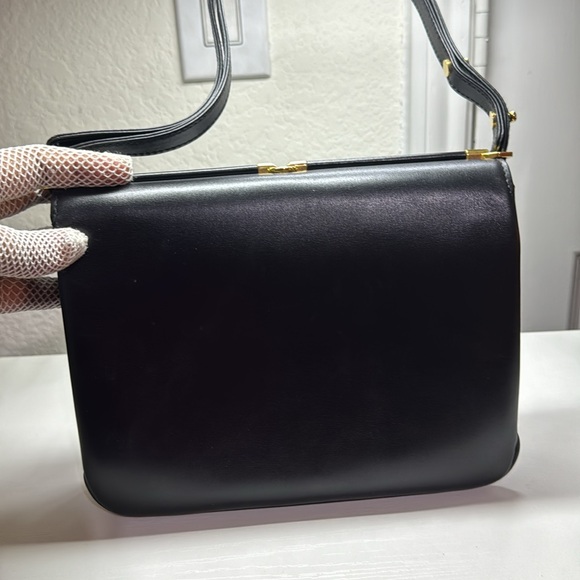 Authentic BALlY Black Leather Shoulder Bag - Picture 16 of 17